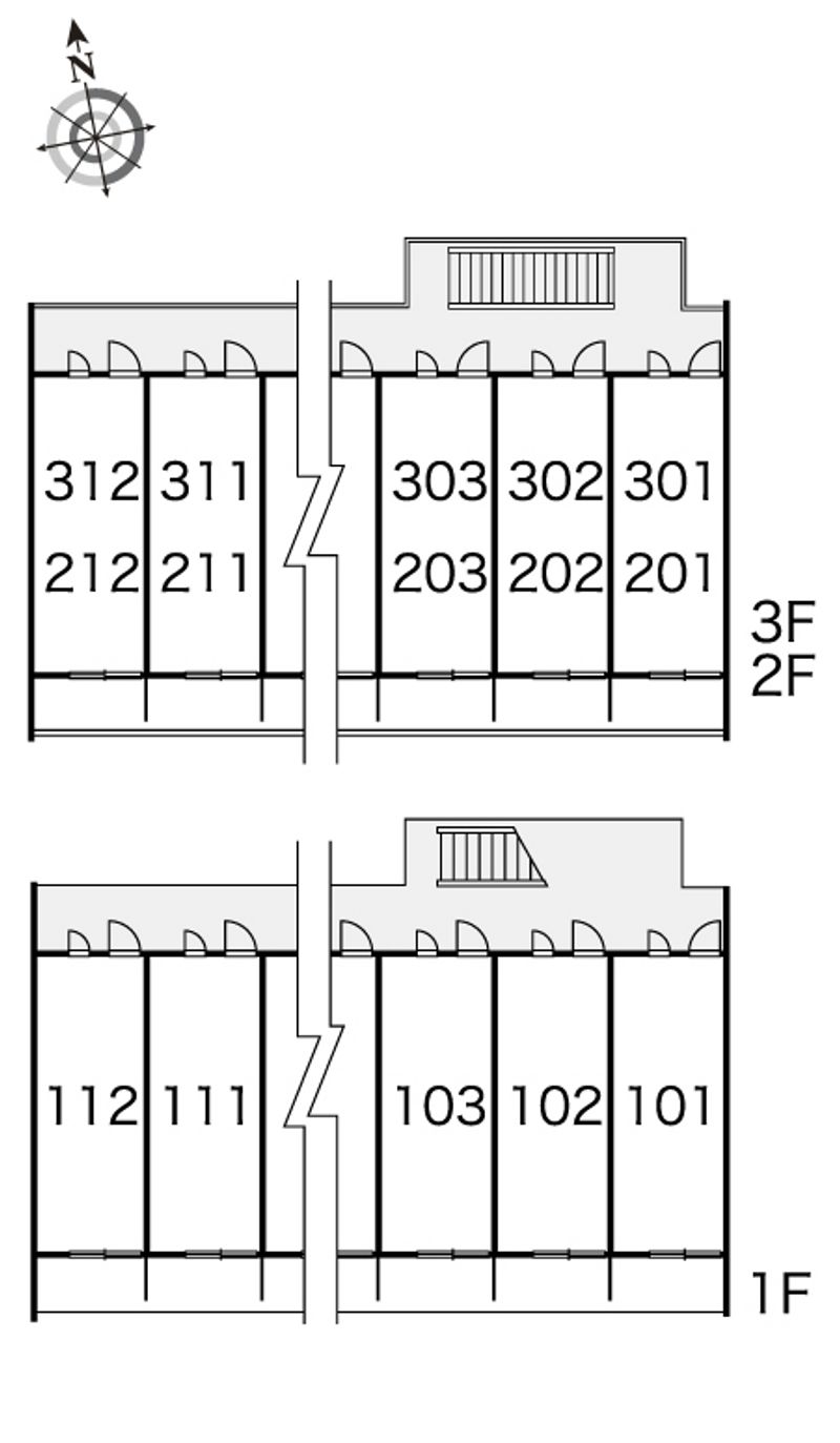 レオパレス志賀 間取り配置図