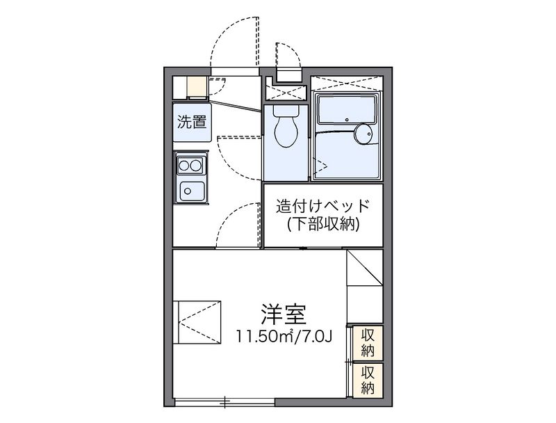 レオパレスガーデン 間取図