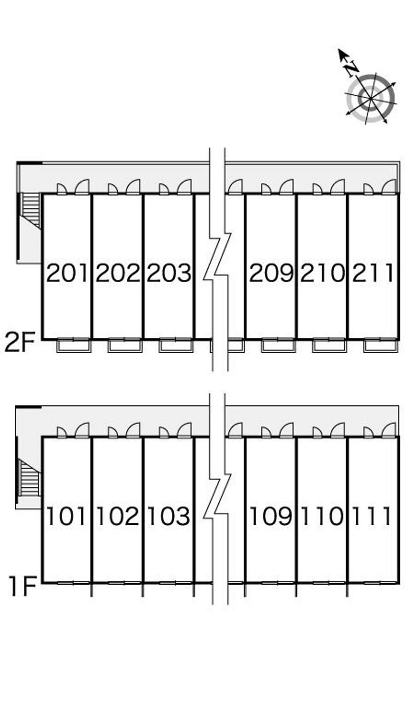 レオパレスｅｍｉ 間取り配置図