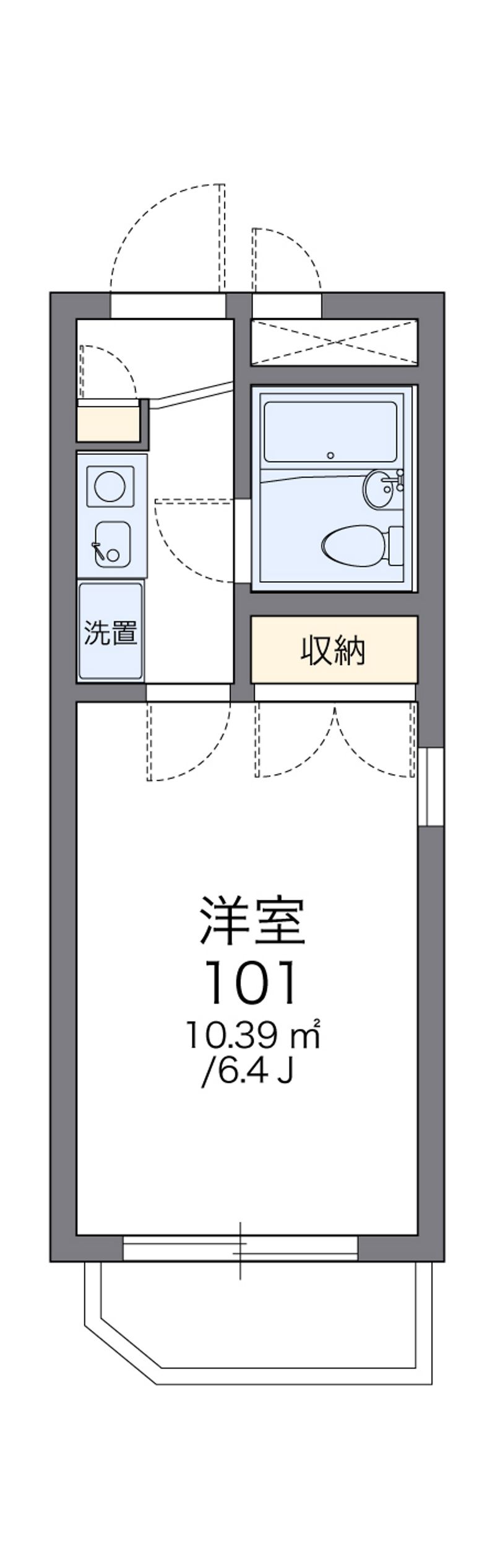 レオパレス常盤台第４ 間取図