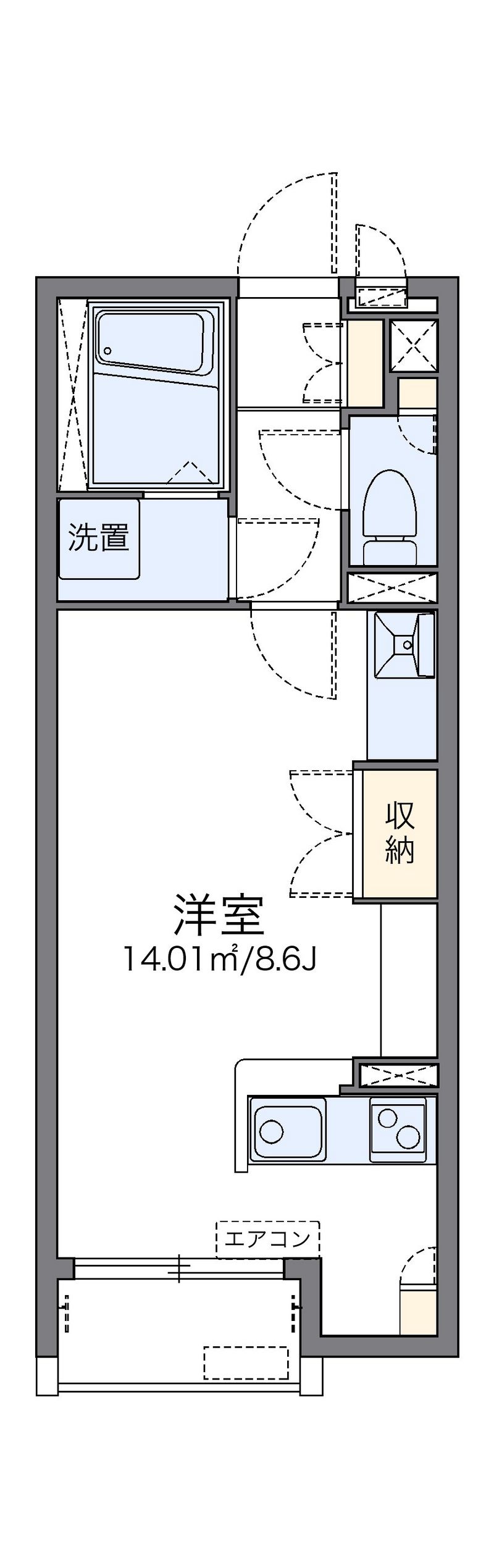 レオネクスト久々知Ⅲ 間取図