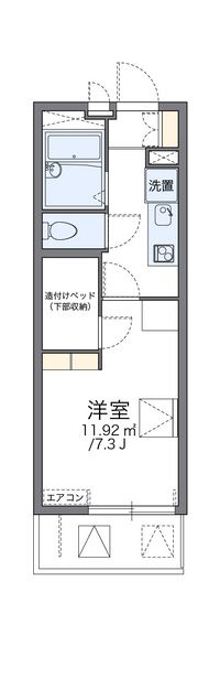 レオパレス中島町 間取り図