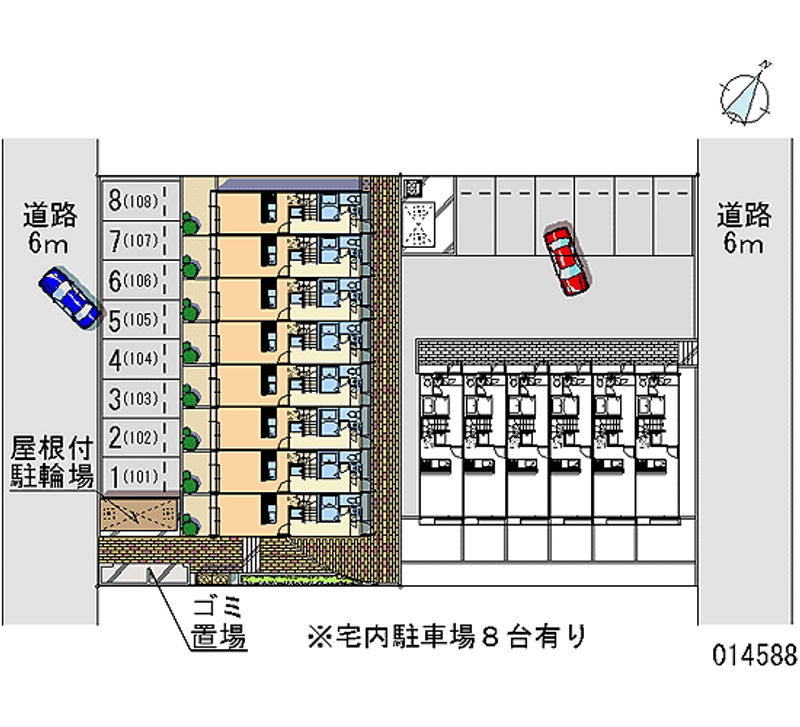 レオパレスカサブランカⅡ 月極駐車場