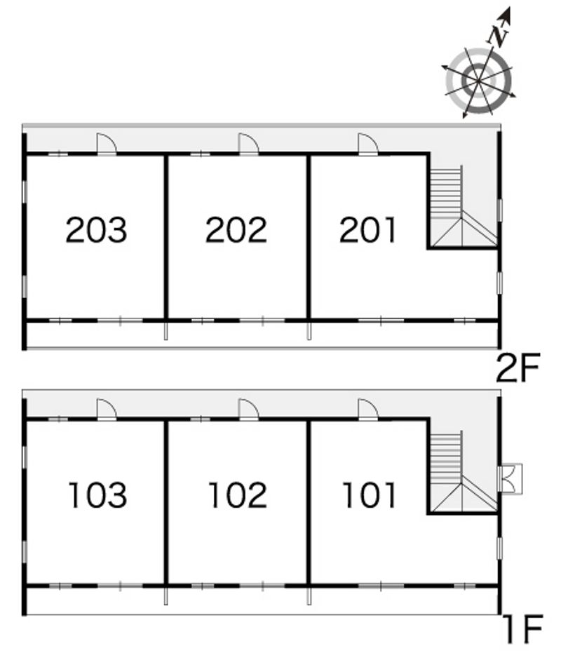 レオパレスアクシスＡ 間取配置図