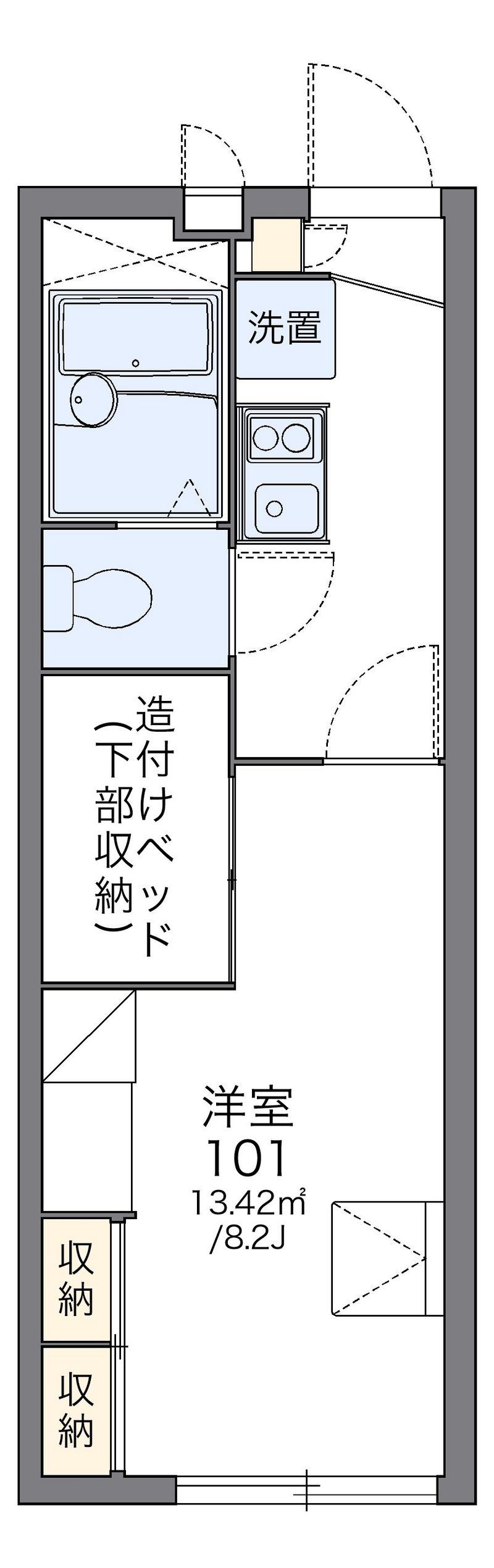 レオパレスヴィブアン 間取図