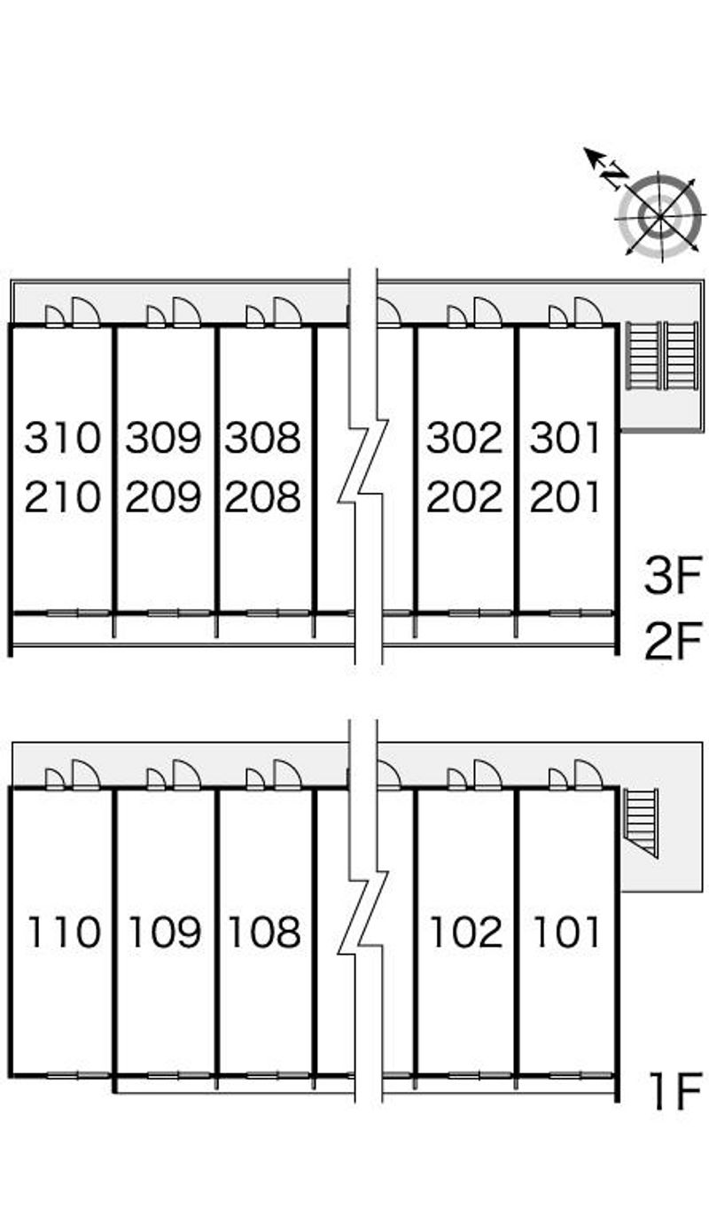 レオパレス高知 間取配置図