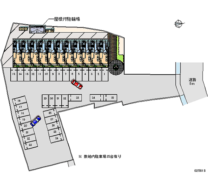 レオパレスカナルＣ 月極駐車場