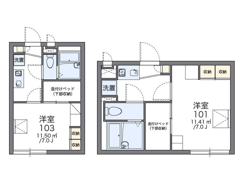 レオパレス原ノ町 間取図
