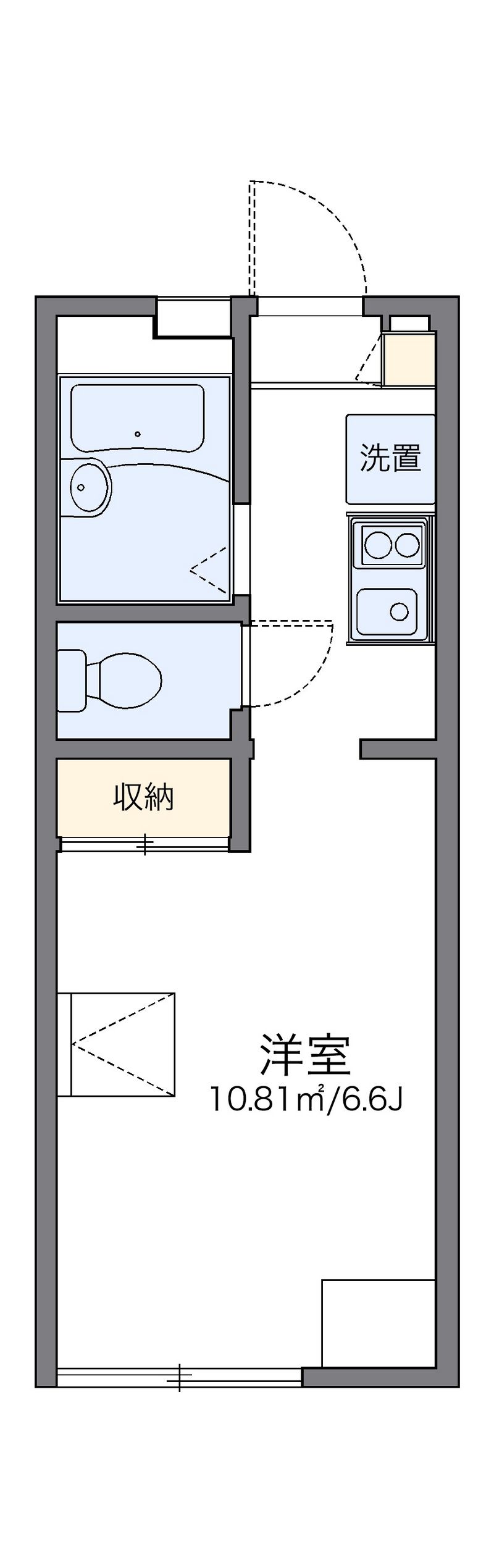 レオパレス霞ヶ丘 間取図