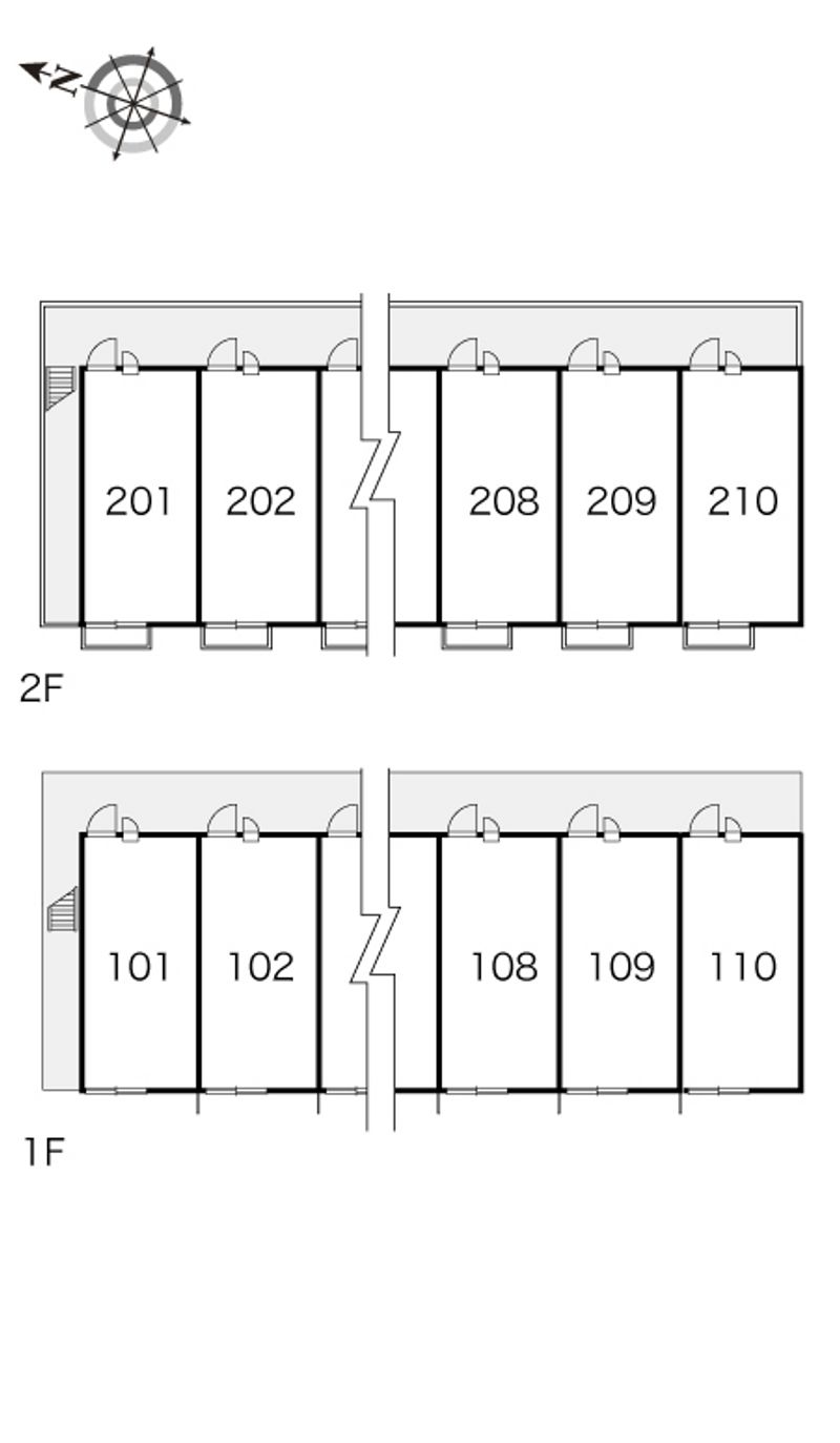レオパレスファンファーレ 間取配置図