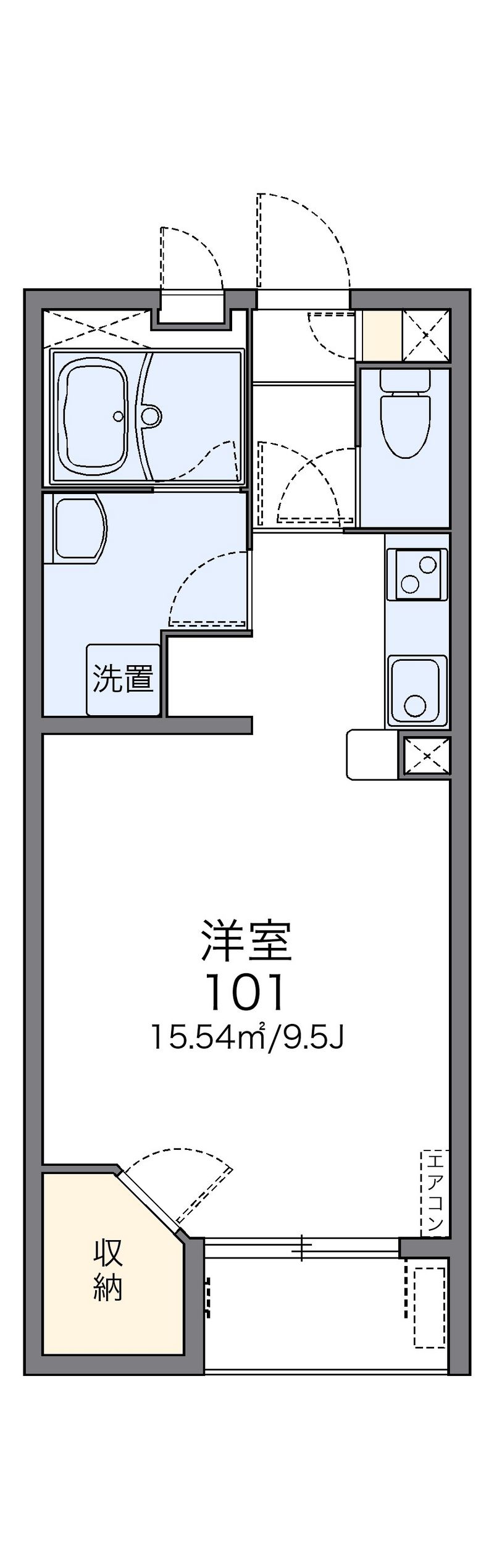 レオネクストウエストＰα 間取図
