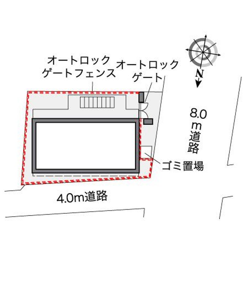 レオパレスサニーテラス北千束 配置図