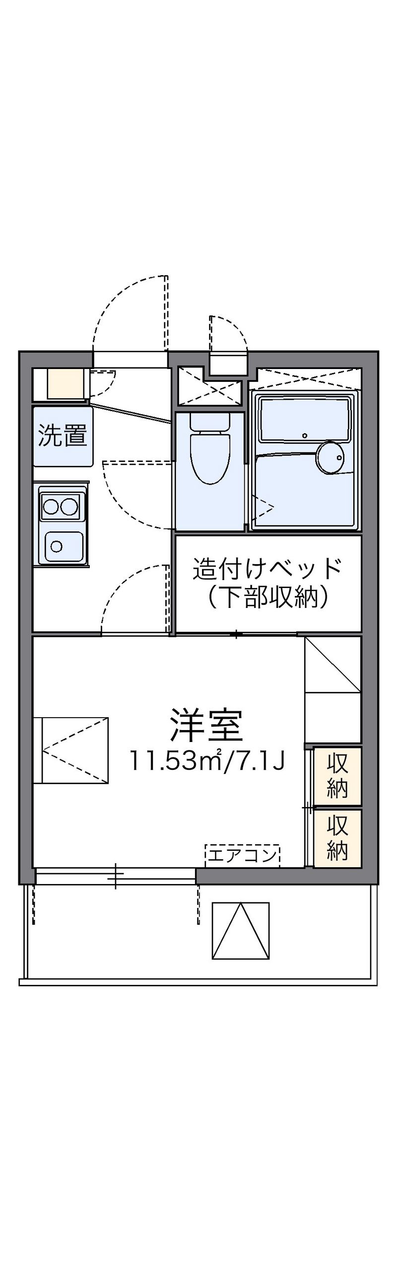 レオパレスファミール加賀 間取図
