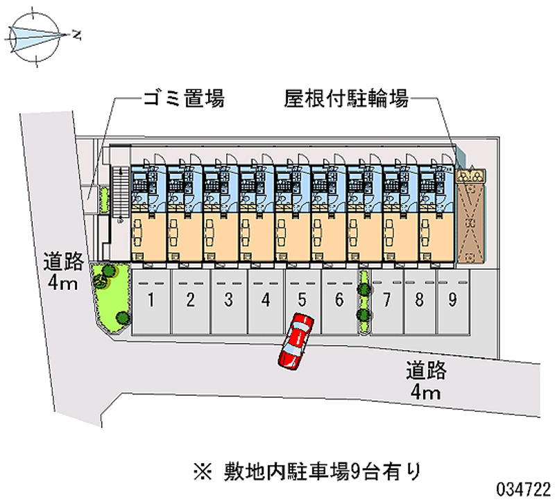 レオパレス四ツ裏 月極駐車場