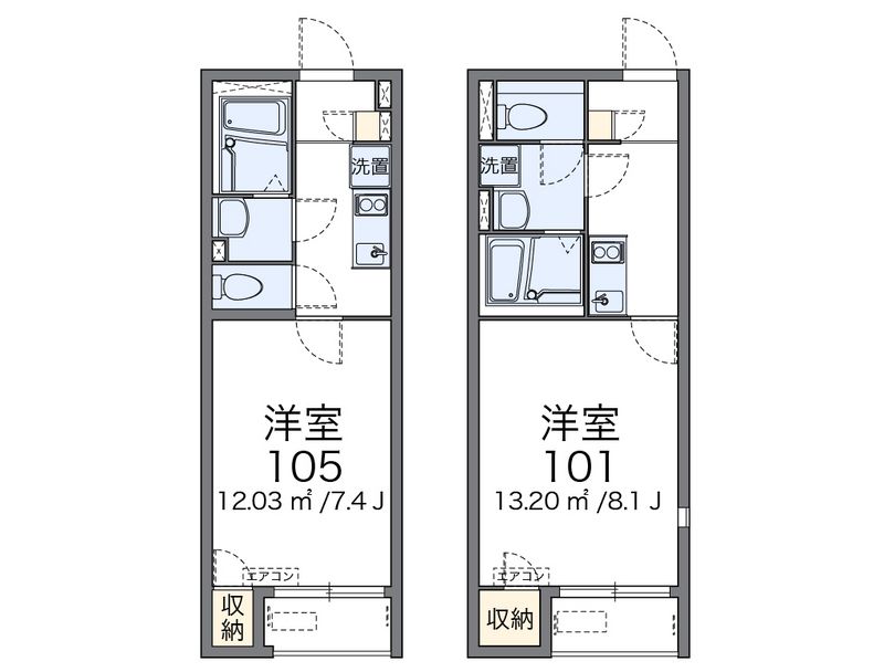 レオネクスト行橋Ⅱ 間取図