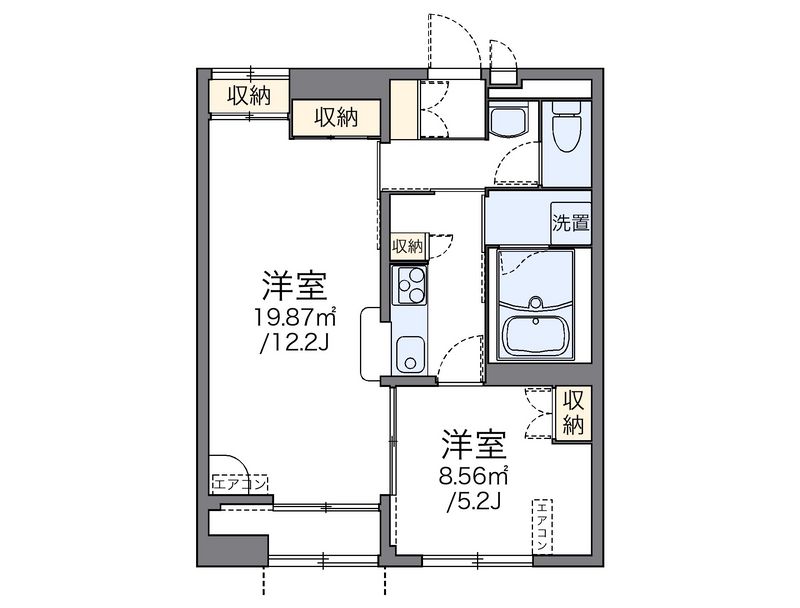 レオパレスアネックスⅢ 間取図