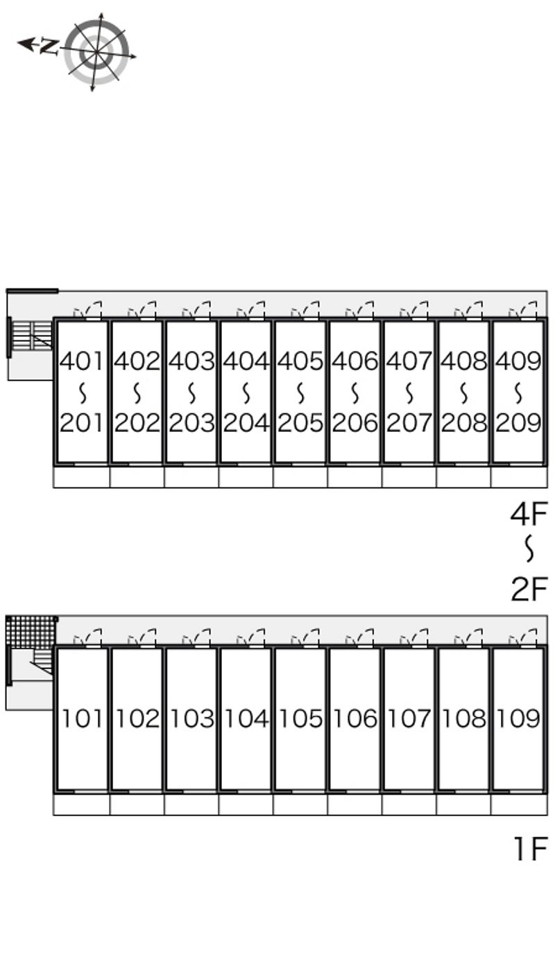 レオパレスサンヴィレッジ２０ 間取配置図
