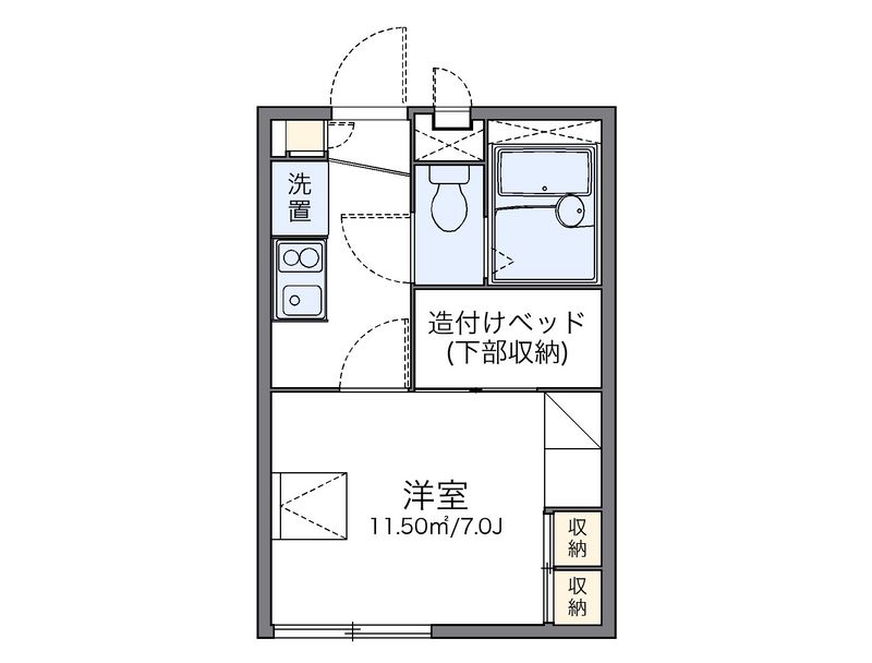 レオパレスサン　フィールド 間取図