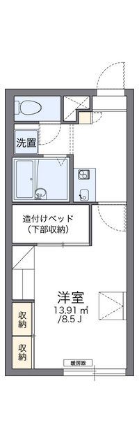 レオパレスヴィレッジオブホープ 間取り図