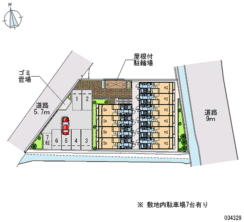 34329月租停車場