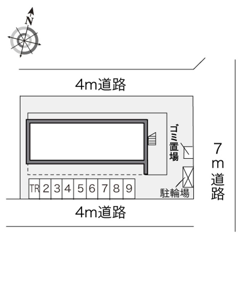 レオパレスエスペランサ２１ 駐車場