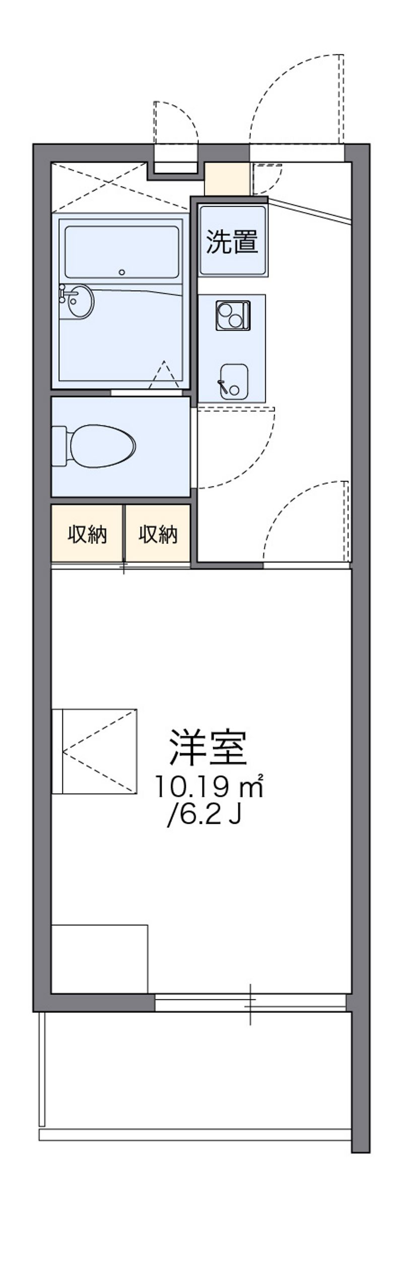 レオパレススプルース 間取図