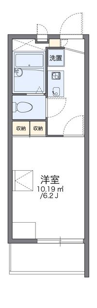 レオパレススプルース 間取り図