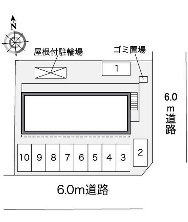 レオパレスアルブルⅠ 配置図