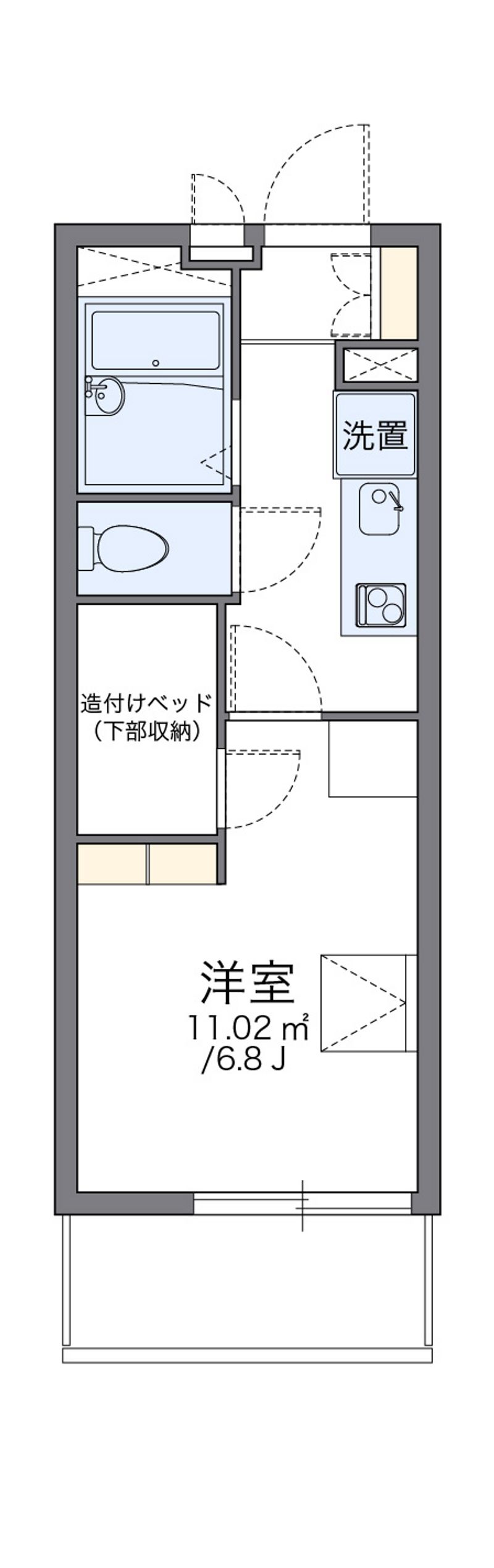 レオパレスアズサ 間取図