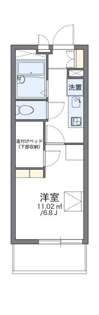 レオパレスアズサ 間取り図