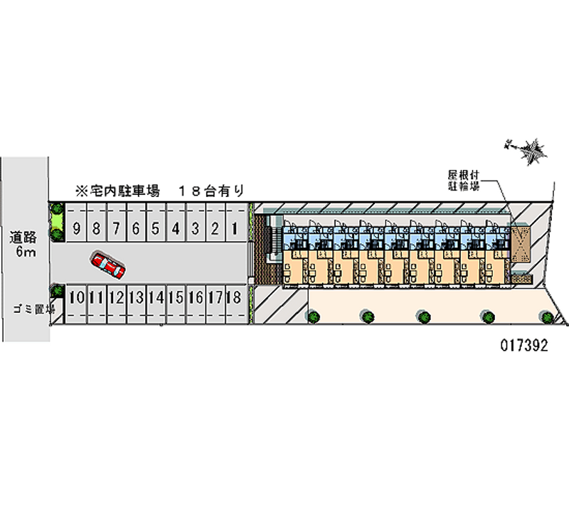 17392 bãi đậu xe hàng tháng