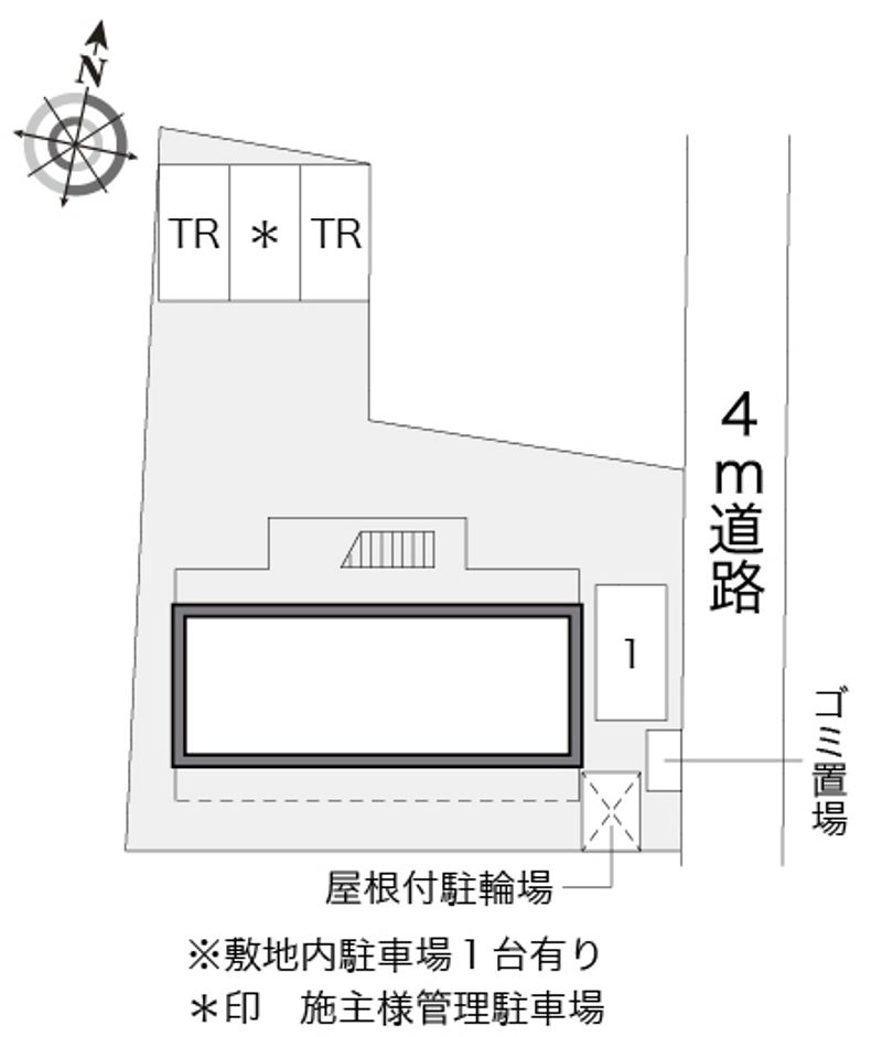 レオパレス横浜西寺尾 配置図