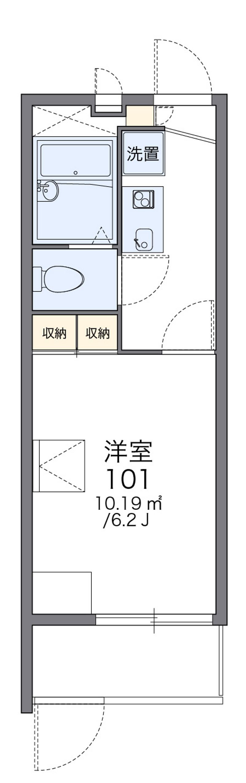 レオパレスラ　フォレ 間取図