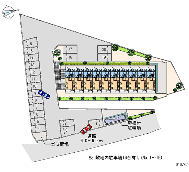 16782 bãi đậu xe hàng tháng