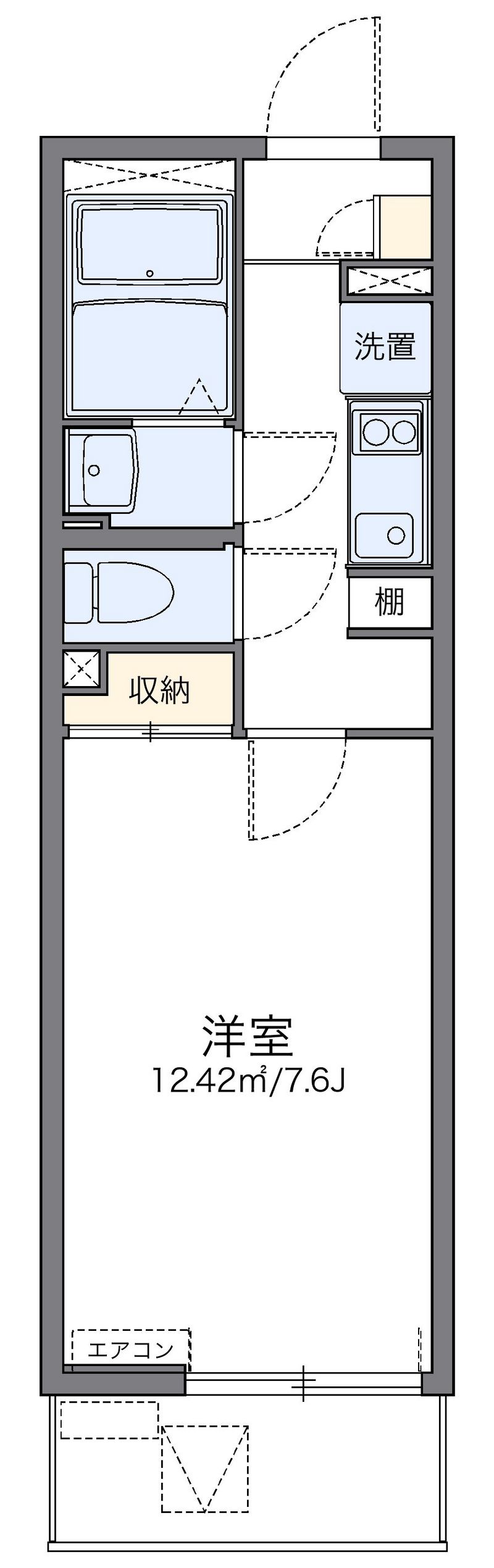レオネクストアローマ稲毛 間取り