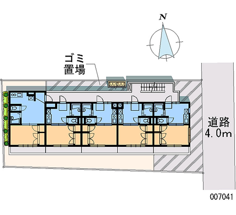レオパレス新宿Ａ館 区画図