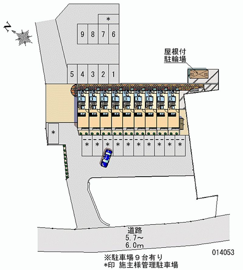 レオパレス梨乃木坂二番館 月極駐車場