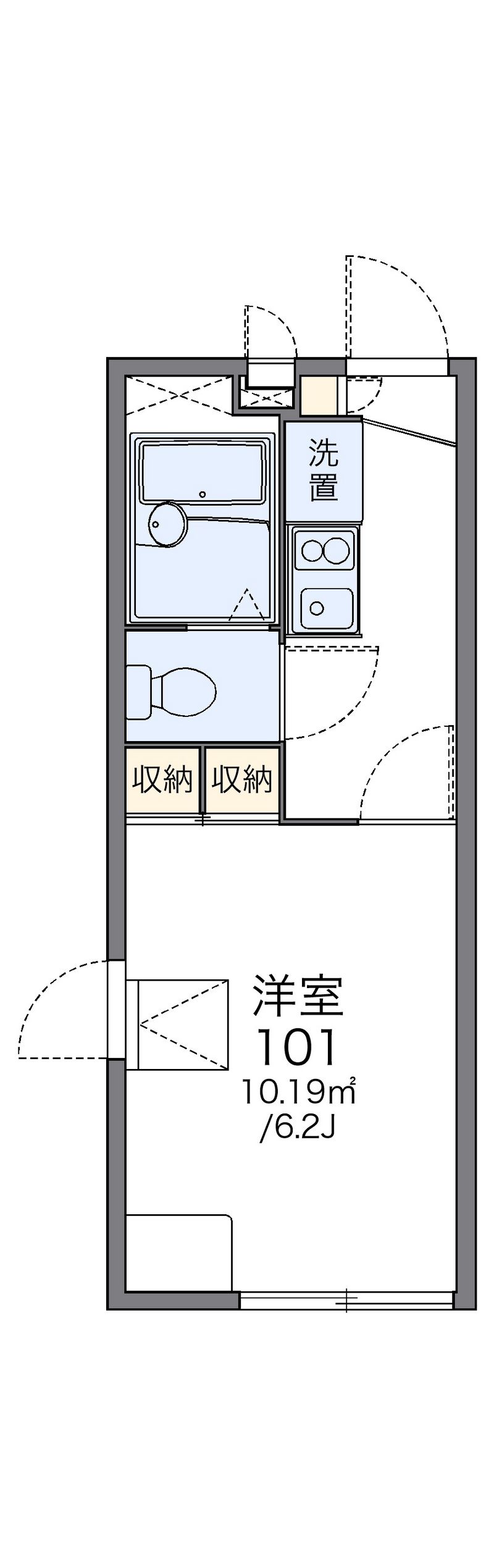レオパレスサンキエム 間取図