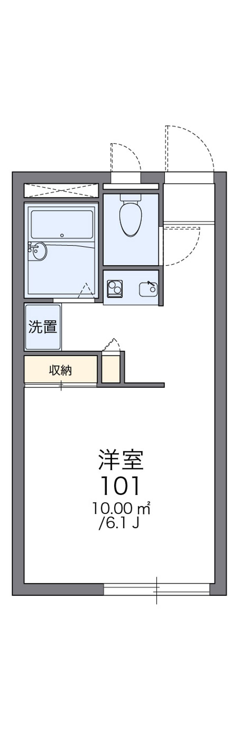 レオパレス小山 間取図