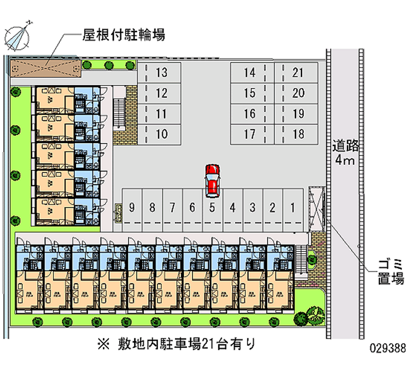 レオパレスさそら 月極駐車場