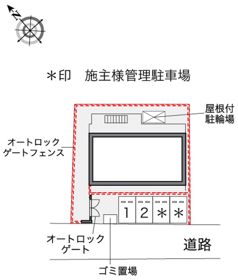 レオパレス西九条 配置図