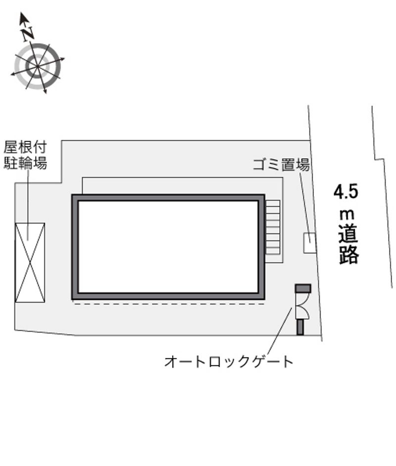 レオパレスミストラル西国分寺 配置図
