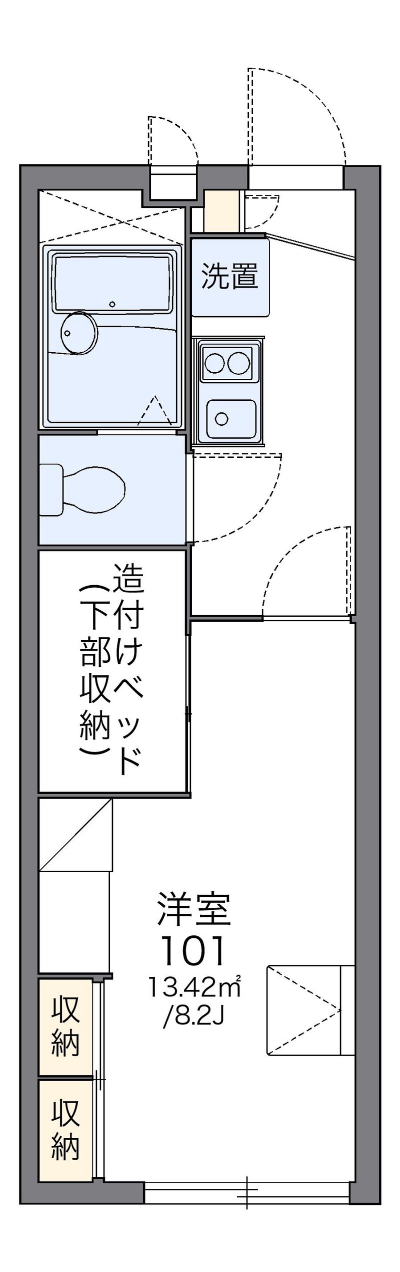 レオパレスフルハウス 間取図