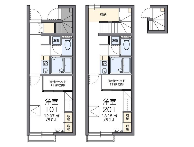 レオパレススカイヒルズ 間取図
