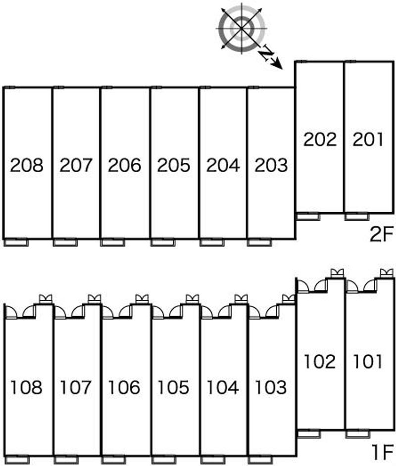 レオパレスパーチェ 間取配置図