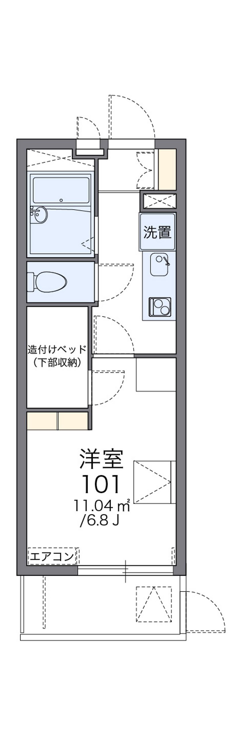 レオパレスメイセイ　Ⅱ 間取図