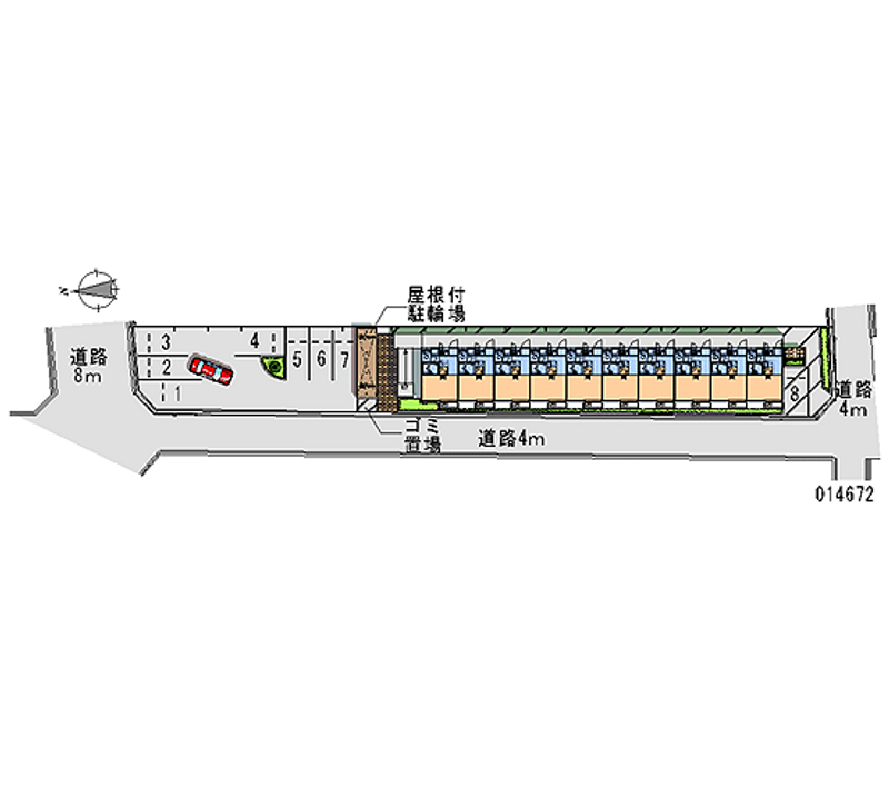 14672 bãi đậu xe hàng tháng