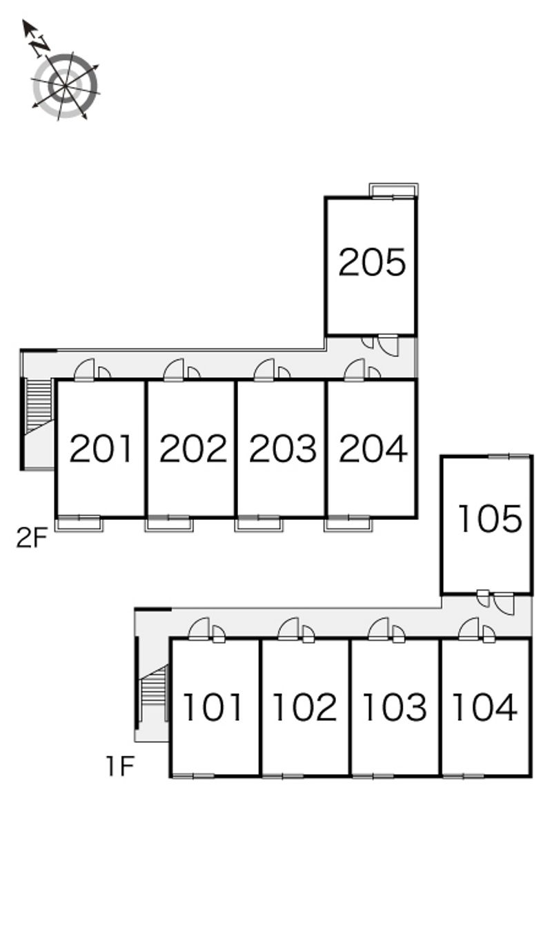 レオパレス錦 間取配置図