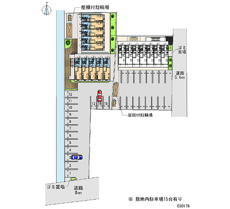 30176 Monthly parking lot