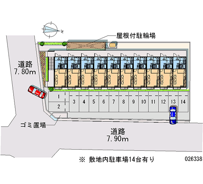 レオパレス三政荘 月極駐車場